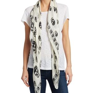 Alexander McQueen Skull Silk Scarf Wrap